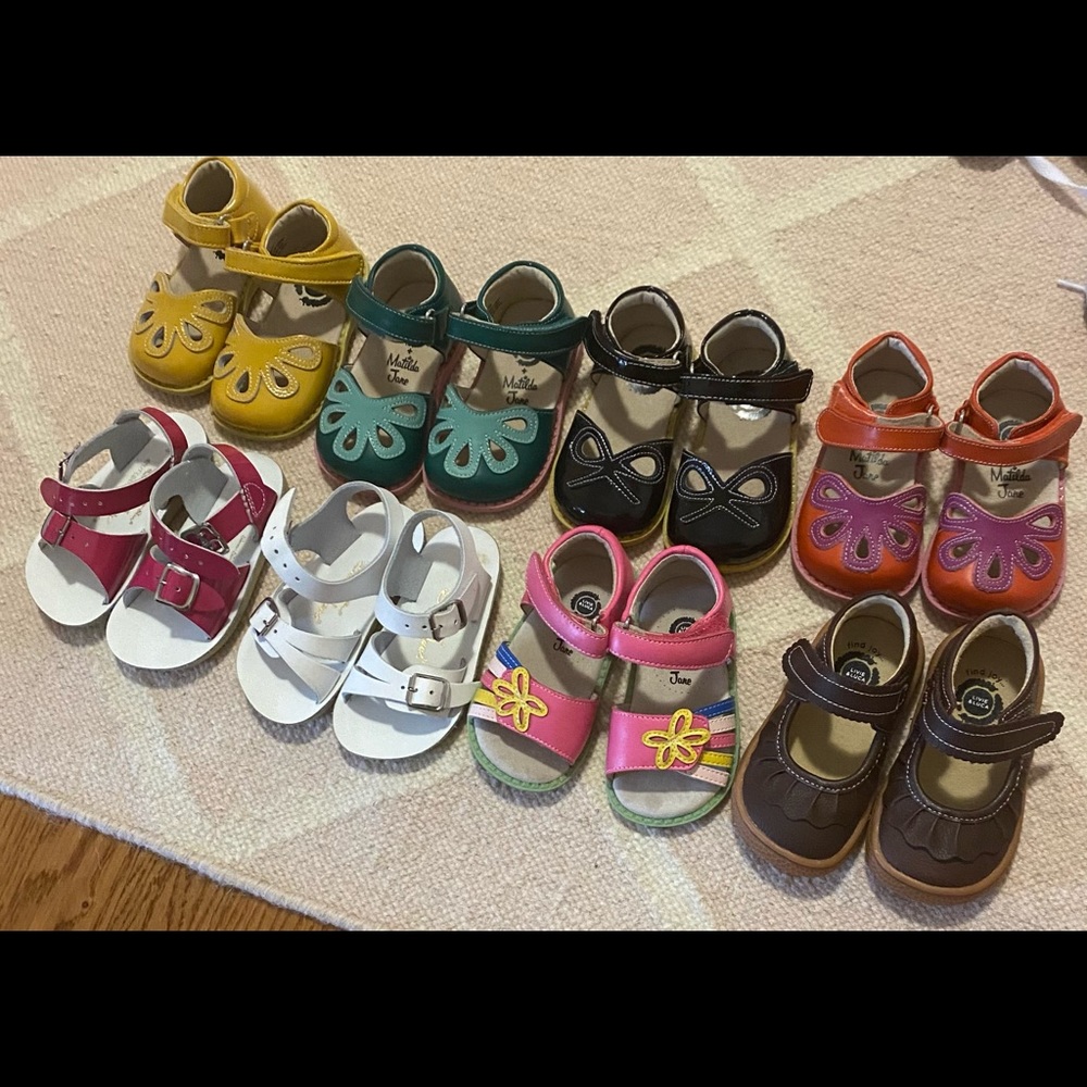 Toddler girl shoe lot